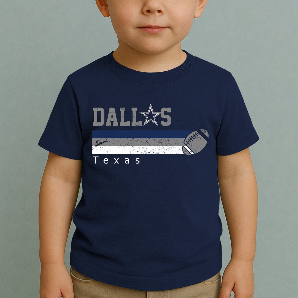 Dallas Texas Vintage Retro Football Toddler T-Shirt