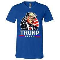 Donald Trump Vintage American Flag Trump Great Gift V-Neck T-Shirt