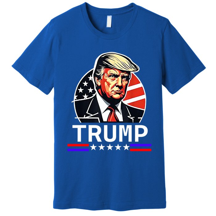 Donald Trump Vintage American Flag Trump Great Gift Premium T-Shirt