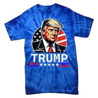 Donald Trump Vintage American Flag Trump Great Gift Tie-Dye T-Shirt