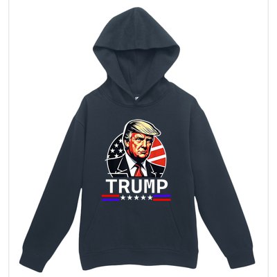 Donald Trump Vintage American Flag Trump Great Gift Urban Pullover Hoodie