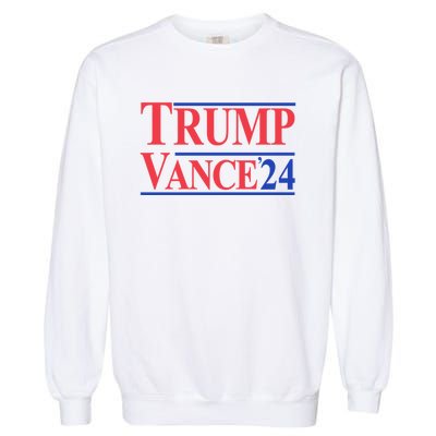 Donald Trump Vance 2024 Retro Stripe Trump Vance Garment-Dyed Sweatshirt