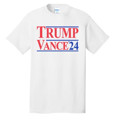 Donald Trump Vance 2024 Retro Stripe Trump Vance Tall T-Shirt