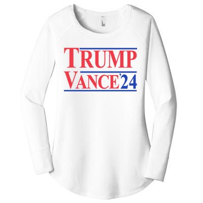 Donald Trump Vance 2024 Retro Stripe Trump Vance Women's Perfect Tri Tunic Long Sleeve Shirt