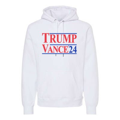 Donald Trump Vance 2024 Retro Stripe Trump Vance Premium Hoodie