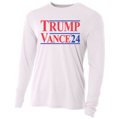 Donald Trump Vance 2024 Retro Stripe Trump Vance Cooling Performance Long Sleeve Crew