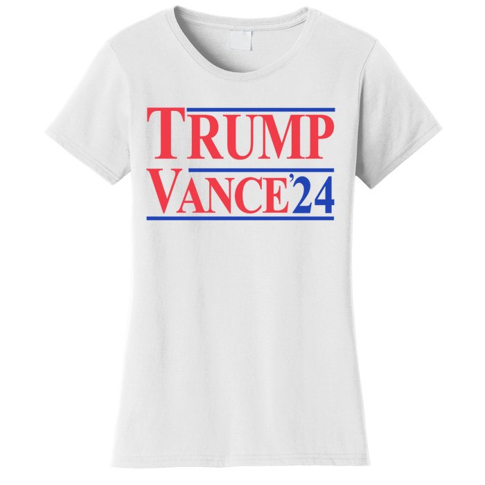 Donald Trump Vance 2024 Retro Stripe Trump Vance Women's T-Shirt