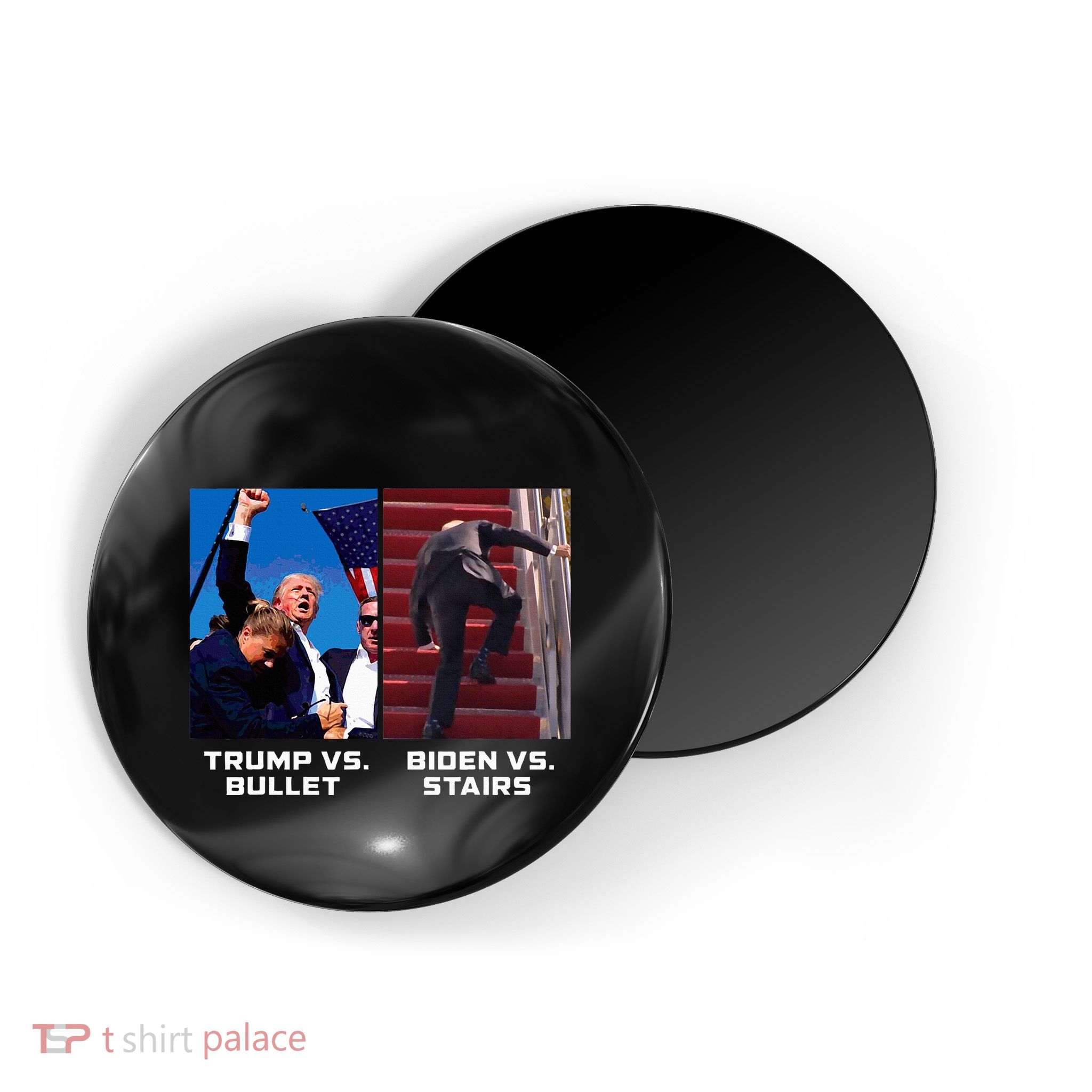Donald Trump Vs Bullet Biden Vs Stairs Funny Trump Historic Magnet