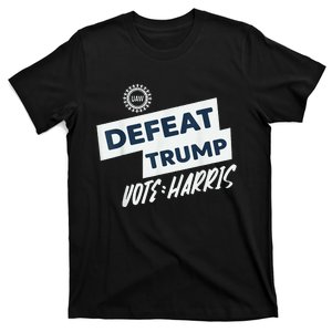 Defeat Trump Vote Harris 2024 Funny Uaw Union Vote Kamala T-Shirt