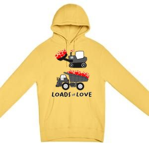 Dump Truck Valentine's Day Of Lover Gift Premium Pullover Hoodie