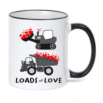 Dump Truck Valentine's Day Of Lover Gift 11oz Black Color Changing Mug