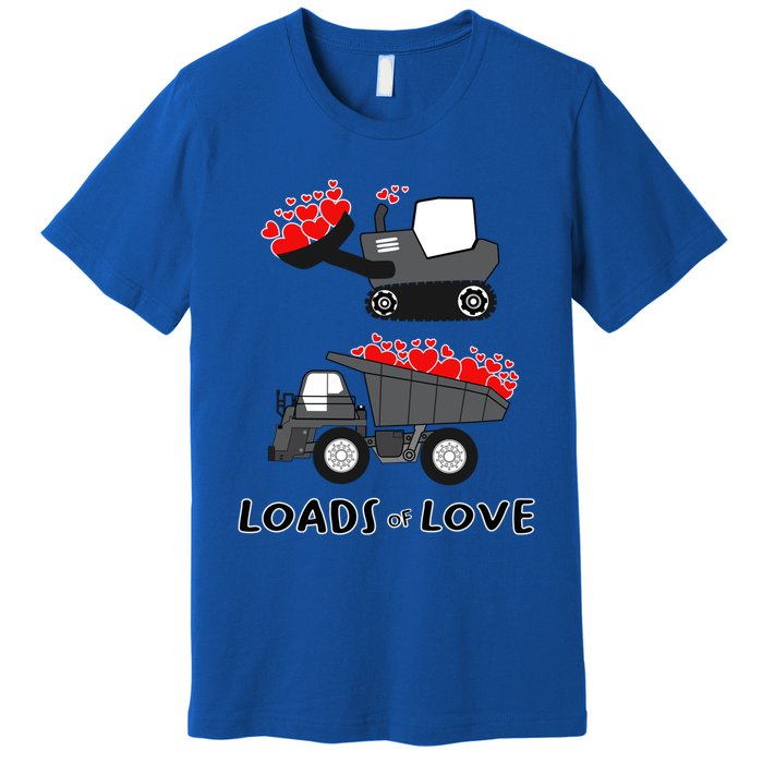 Dump Truck Valentine's Day Of Lover Gift Premium T-Shirt