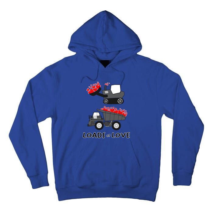 Dump Truck Valentine's Day Of Lover Gift Tall Hoodie