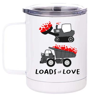 Dump Truck Valentine's Day Of Lover Gift 12 oz Stainless Steel Tumbler Cup