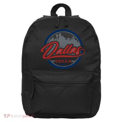 Dallas Texas Vintage Travel Stamp 16 in Basic Backpack