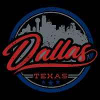 Dallas Texas Vintage Travel Stamp Tie-Dye T-Shirt