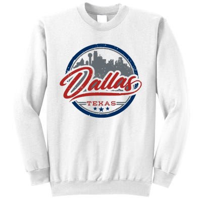 Dallas Texas Vintage Travel Stamp Sweatshirt