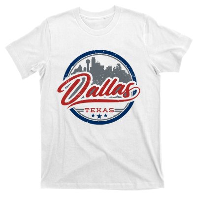 Dallas Texas Vintage Travel Stamp T-Shirt