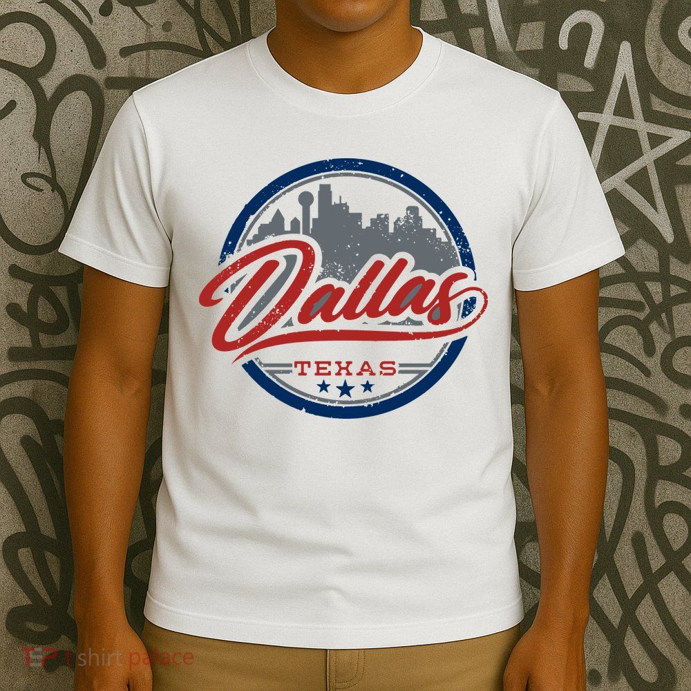Dallas Texas Vintage Travel Stamp T-Shirt