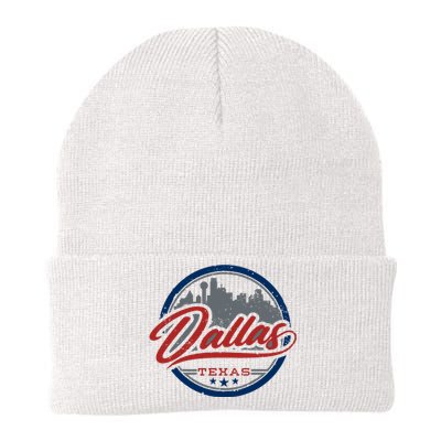 Dallas Texas Vintage Travel Stamp Knit Cap Winter Beanie