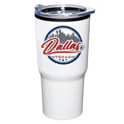 Dallas Texas Vintage Travel Stamp Tumbler