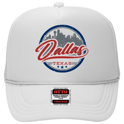Dallas Texas Vintage Travel Stamp Trucker Hat