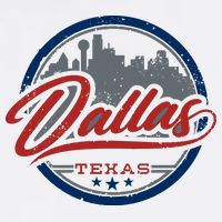 Dallas Texas Vintage Travel Stamp Women's V-Neck T-Shirt