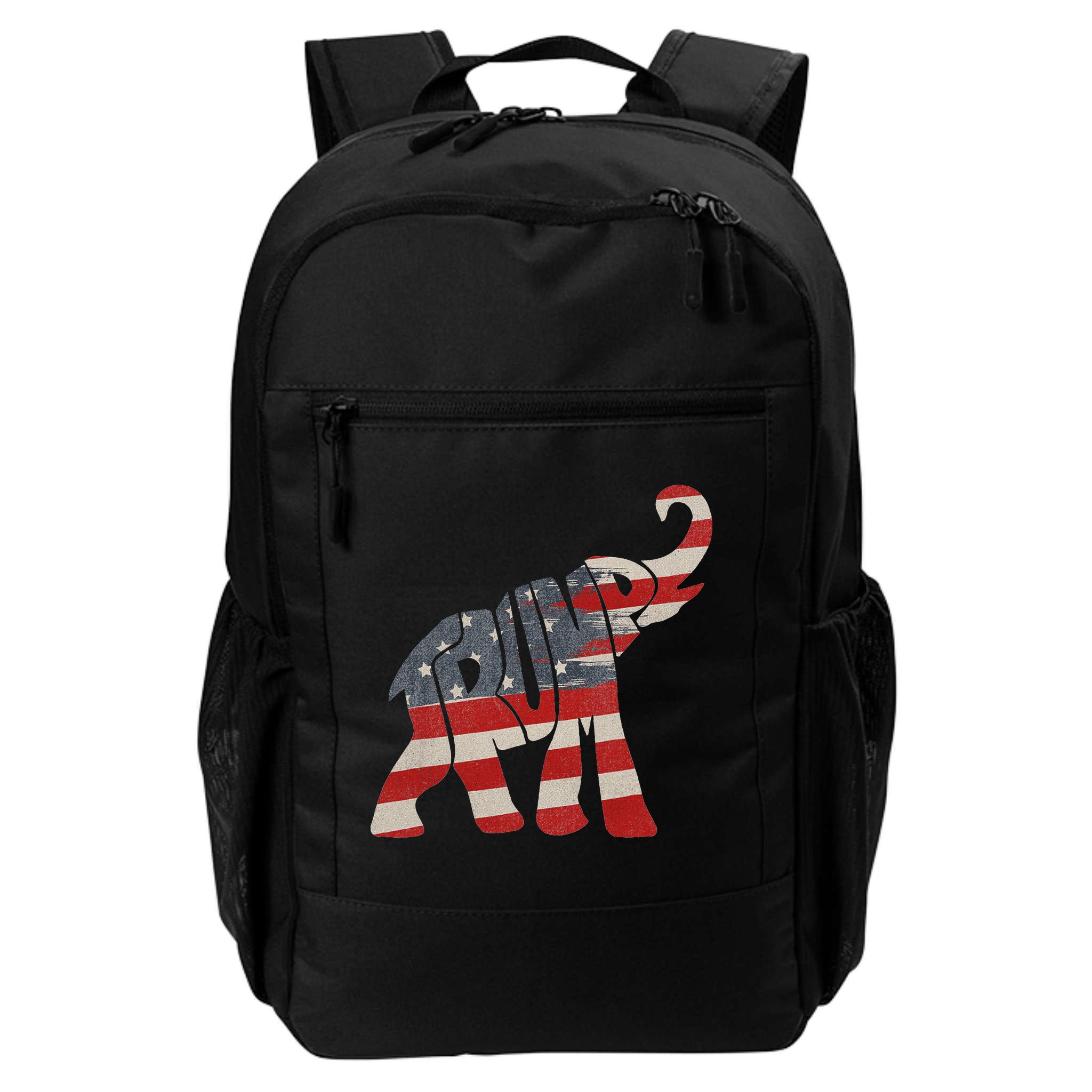 Donald Trump Vintage Republican Elephant USA Flag Backpack
