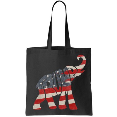 Donald Trump Vintage Republican Elephant USA Flag Bag