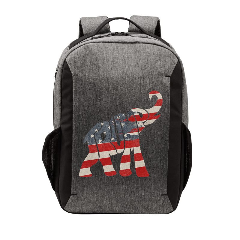 Donald Trump Vintage Republican Elephant USA Flag Vector Backpack
