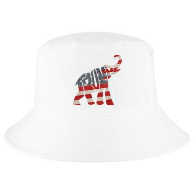Donald Trump Vintage Republican Elephant USA Flag Cool Comfort Performance Bucket Hat