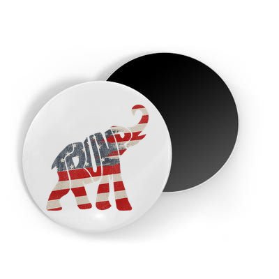 Donald Trump Vintage Republican Elephant USA Flag Magnet