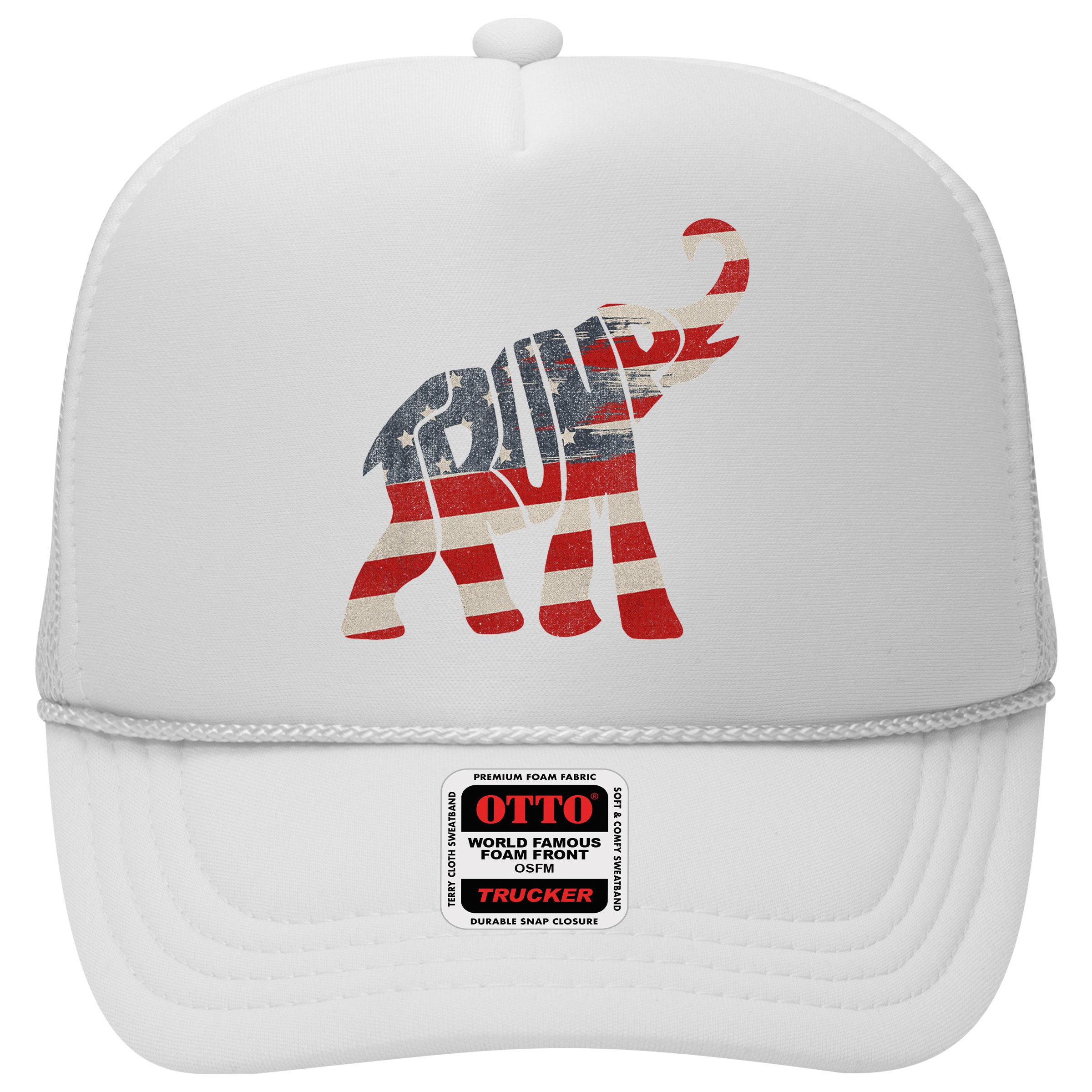 Donald Trump Vintage Republican Elephant USA Flag Hat