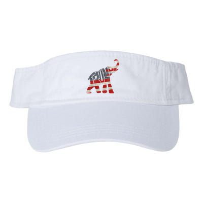 Donald Trump Vintage Republican Elephant USA Flag Visor