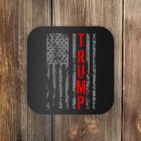 Donald Trump Vintage Usa Flag Coaster