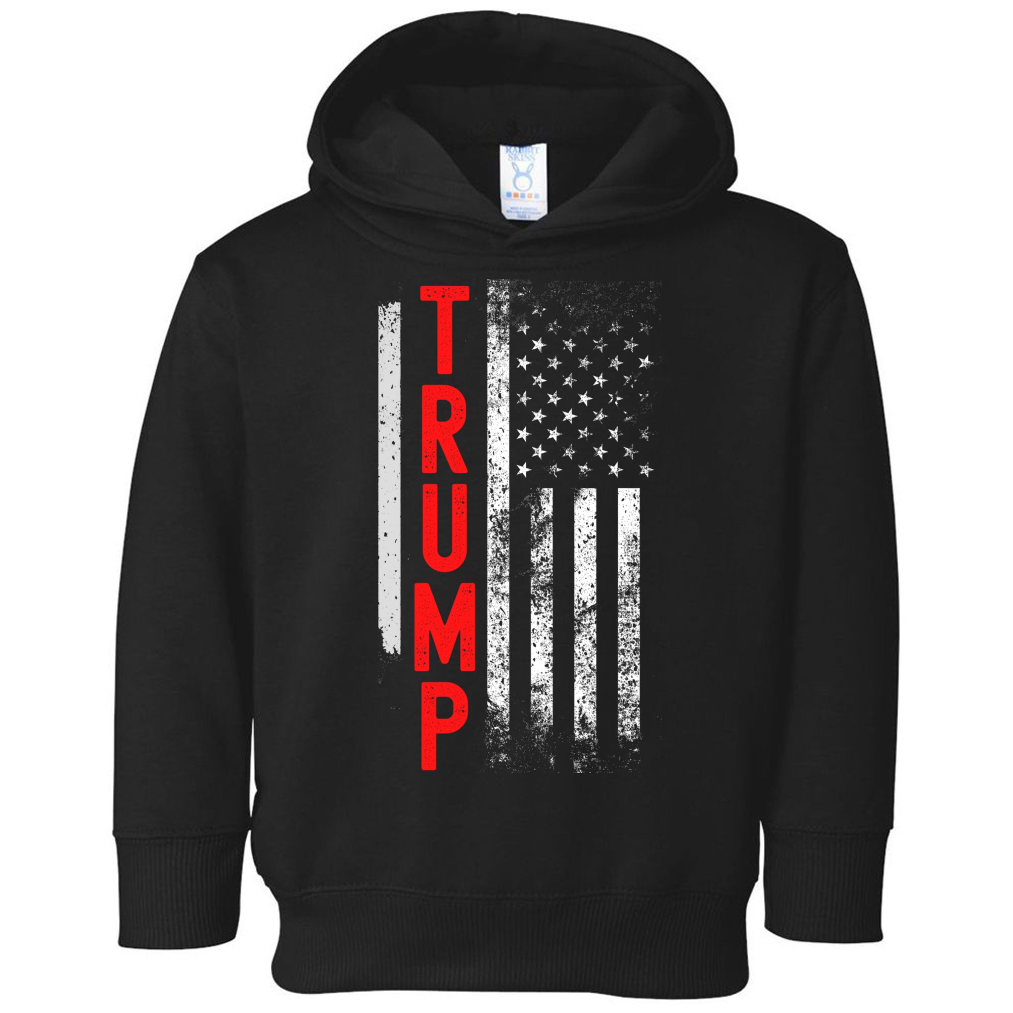 Donald Trump Vintage USA Flag 2024 Toddler Hoodie