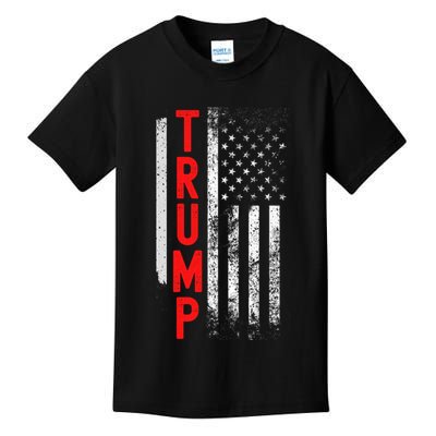 Donald Trump Vintage USA Flag 2024 Kids T-Shirt