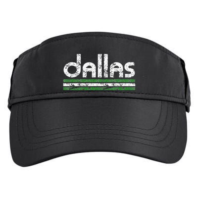 Dallas Texas Vintage Weathered Throwback Adult Drive Performance Visor