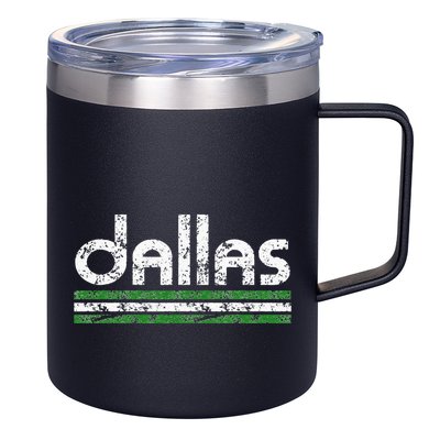 Dallas Texas Vintage Weathered Throwback 12oz Stainless Steel Coffee Mug