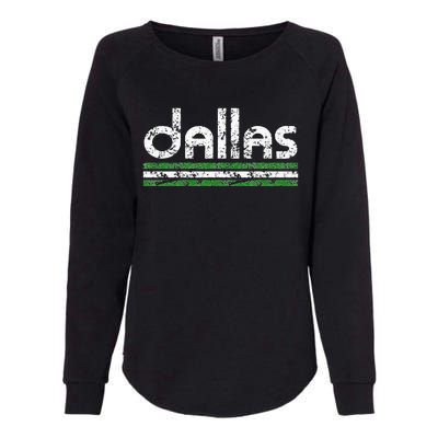 Dallas Texas Vintage Weathered Throwback Womens California Wash Sweatshirt