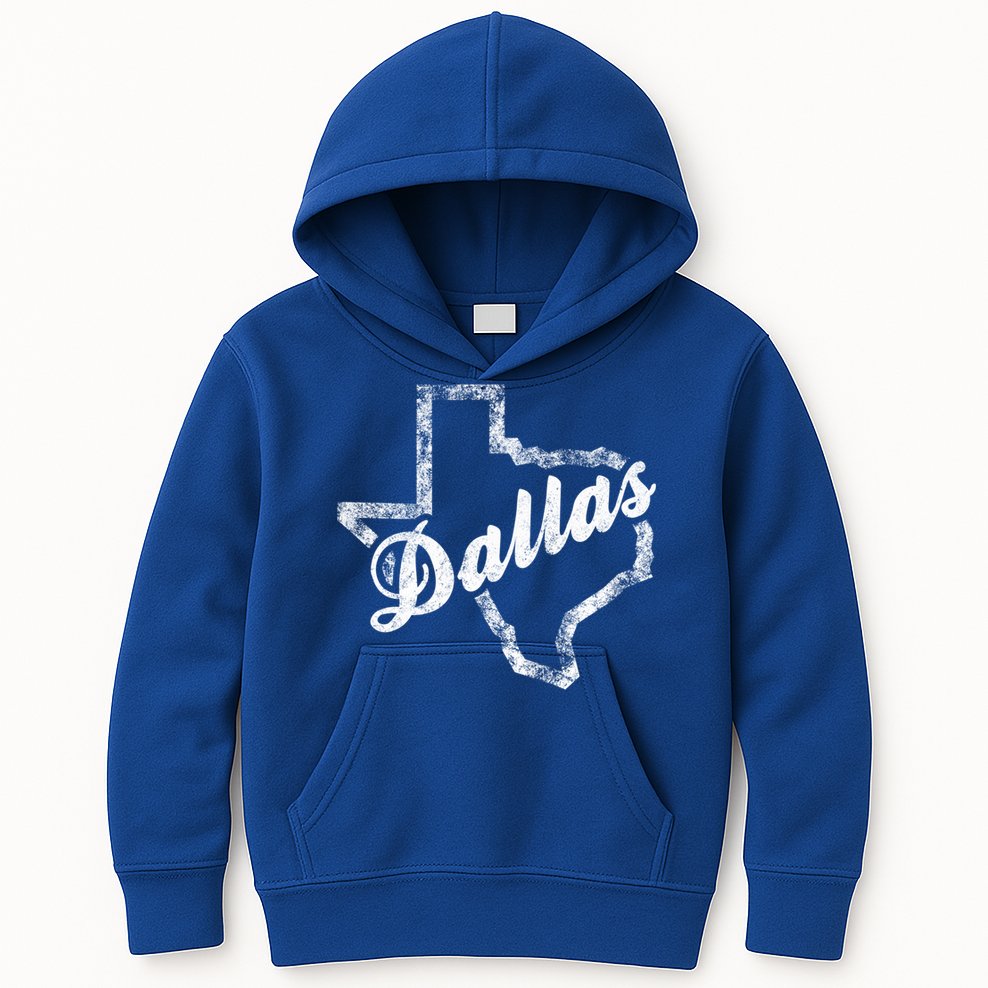 Dallas Texas Vintage Gift Kids Hoodie