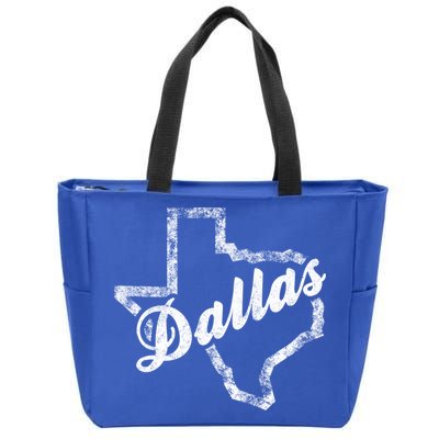 Dallas Texas Vintage Gift Zip Tote Bag