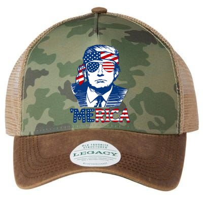 Donald Trump Vintage Patriotic Merica Legacy Tie Dye Trucker Hat