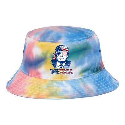 Donald Trump Vintage Patriotic Merica Tie Dye Newport Bucket Hat