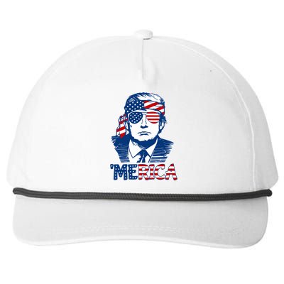 Donald Trump Vintage Patriotic Merica Snapback Five-Panel Rope Hat