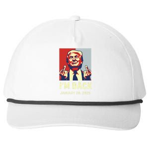 Donald Trump Won Inauguration Election 2024 Snapback Five-Panel Rope Hat