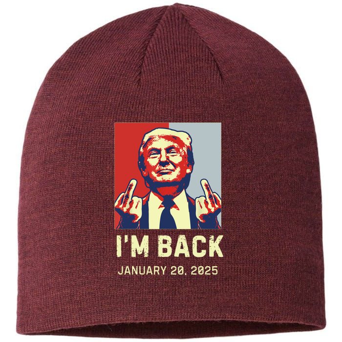 Donald Trump Won Inauguration Election 2024 Sustainable Beanie