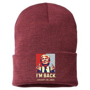 Donald Trump Won Inauguration Election 2024 Sustainable Knit Beanie