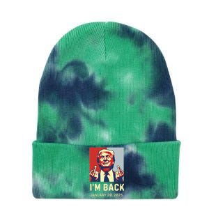 Donald Trump Won Inauguration Election 2024 Tie Dye 12in Knit Beanie