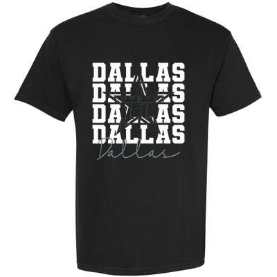 Dallas TX Vintage Sports Navy Garment-Dyed Heavyweight T-Shirt